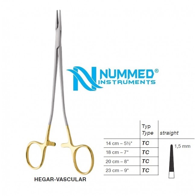 Hegar-Vascular Needle Holder,TC Hegar-Vascular Needle Holder,TC